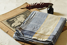 Damodar . दामोदर - Handloom Dhoti Khes - Blue