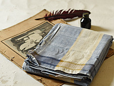 Damodar . दामोदर - Handloom Dhoti Khes - Blue