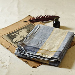 Damodar . दामोदर - Handloom Dhoti Khes - Blue