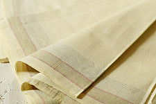 Damodar . दामोदर - Handwoven cotton Dhoti | zari border