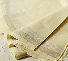 Damodar . दामोदर - Handwoven cotton Dhoti | zari border