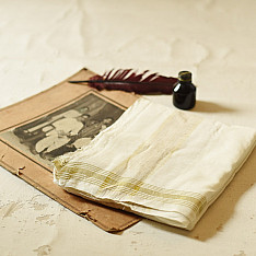 Damodar . दामोदर - Handwoven fine cotton Dhoti & Khes 