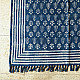 shop Indigo Dabu Block Printed Dhurrie ( 5 X 3 Feet )