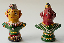 Jau Kandhei - Lacquer Doll (Set of Two) - B