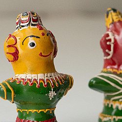 Jau Kandhei - Lacquer Doll (Set of Two) - B