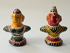 Jau Kandhei - Lacquer Doll (Set of Two) - C