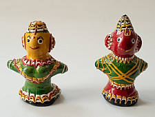 Jau Kandhei - Lacquer Doll (Set of Two) 4 - D