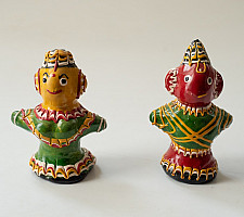 Jau Kandhei - Lacquer Doll (Set of Two) 4 - D