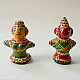 Shop Terracotta Handmade Lac-painted Terracotta Doll (Set of two) - D