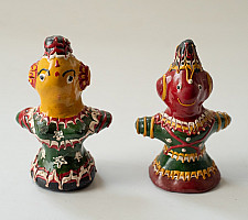 Jau Kandhei - Lacquer Doll (Set of Two) - F
