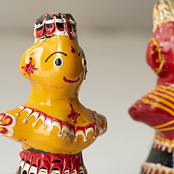 Jau Kandhei - Lacquer Doll (Set of Two) - H