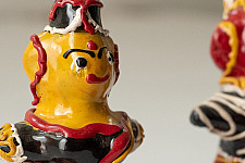 Jau Kandhei - Lacquer Doll (Set of Two) - Black