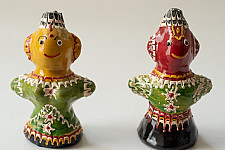 Jau Kandhei - Lacquer Doll (Set of Two) - J