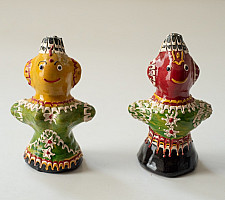 Jau Kandhei - Lacquer Doll (Set of Two) - J