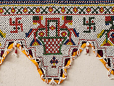 Prachin . प्राचीन  ❂ Old Wall Hanging - Swastik Toran (48")