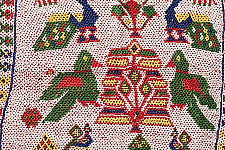 Prachin . प्राचीन  ❂ Old & Antique Wall Hanging - Chakda Perrot Motif