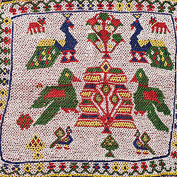 Prachin . प्राचीन  ❂ Old & Antique Wall Hanging - Chakda Perrot Motif