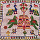 Saurashtra Bead Work - Old & Antique Wall Hanging - Chakda Perrot Motif