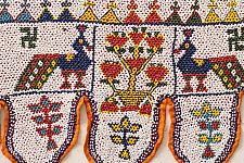 Prachin . प्राचीन  ❂ Old & Antique Wall Hanging - Peacock Door Toran