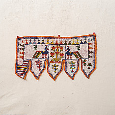 Prachin . प्राचीन  ❂ Old Wall Hanging - Peacock Door Toran