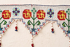 Prachin . प्राचीन  ❂ Old & Antique Wall Hanging - Om Toran (50")