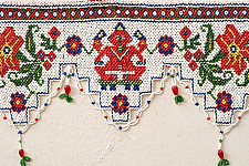 Prachin . प्राचीन  ❂ Old & Antique Wall Hanging - Ganesha & Hibiscus Flower Toran