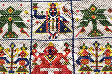 Prachin . प्राचीन  ❂ Old & Antique Wall Hanging Chakda - Shrinathji