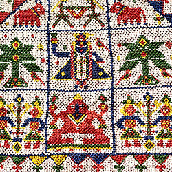 Prachin . प्राचीन  ❂ Old & Antique Wall Hanging Chakda - Shrinathji