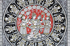 Chitra Katha . चित्र कथा | Pattachitra Traditional Painting ~ Radha Krishna