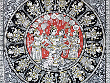 Chitra Katha . चित्र कथा | Pattachitra Traditional Painting ~ Radha Krishna