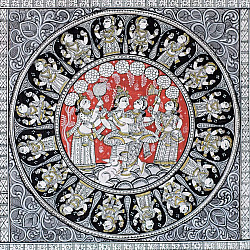 Chitra Katha . चित्र कथा | Pattachitra Traditional Painting ~ Radha Krishna