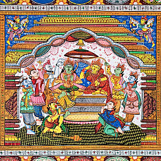 Chitra Katha . चित्र कथा | Pattachitra Traditional Painting ~ Ramayana