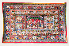 Chitra Katha . चित्र कथा | Pattachitra Traditional Krishna Lila Painting ~ Natural Colors