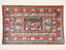 Chitra Katha . चित्र कथा | Pattachitra Traditional Krishna Lila Painting ~ Natural Colors