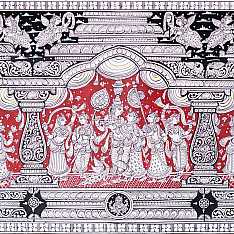 Chitra Katha . चित्र कथा | Pattachitra Traditional Painting ~ Krishna Story