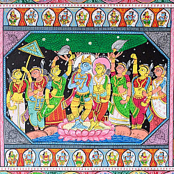 Chitra Katha . चित्र कथा | Pattachitra Traditional Painting ~ Krishna Leela