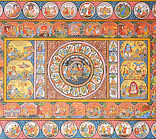 Chitra Katha . चित्र कथा | Pattachitra Natural Color Traditional Painting ~ Sita & Ram Story