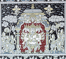 Chitra Katha . चित्र कथा | Pattachitra Traditional Painting ~ Laxmi Ganesh & Saraswati