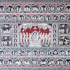 Chitra Katha . चित्र कथा | Pattachitra Traditional Natural Color Painting ~ Ramayana Story