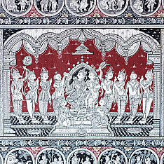 Chitra Katha . चित्र कथा | Pattachitra Traditional Natural Color Painting ~ Ramayana Story