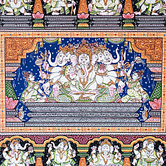 Chitra Katha . चित्र कथा | Pattachitra Traditional Painting ~ Panchmukhi Gajanand Different Position