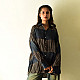 buy Ajrakh Block Printed Modal Silk Shirt