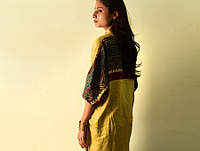 Itr . इत्र | Ajrakh Block Printed Silk Shirt | Loose Fit Unisex 