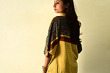 Itr . इत्र | Ajrakh Block Printed Silk Shirt | Loose Fit Unisex 
