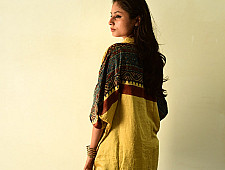 Itr . इत्र | Ajrakh Block Printed Silk Shirt | Loose Fit Unisex 