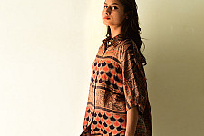 Itr . इत्र | Silk Shirt with Ajrakh - ( Unisex ) 