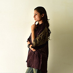 Itr . इत्र | Ajrakh Silk Shirt - Over Size | Unisex 