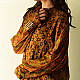  Unique Design Ajrakh Silk Shirt | Natural Dye
