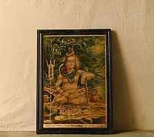Memory Lines | Antique Print Shanker by Narottam Sharma ( With Frame)  