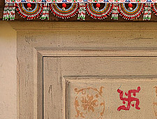 Shubh-Laabh . शुभ लाभ | Glass Bead Door Toran ( 3 Feet long )